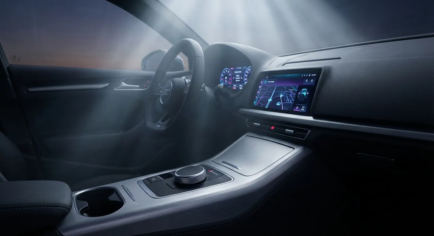 Habitacle technologique et Virtual Cockpit de l'Audi A3 Sportback