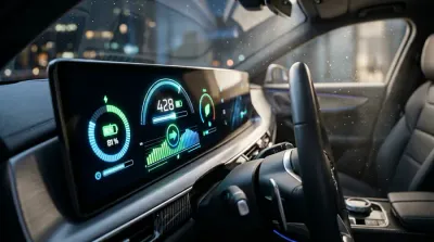 Détail iconique de la signature lumineuse LED de la Renault Megane E-Tech