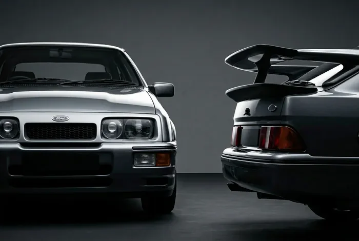 Détails emblématiques de la Ford Sierra XR4i 2.8 V6