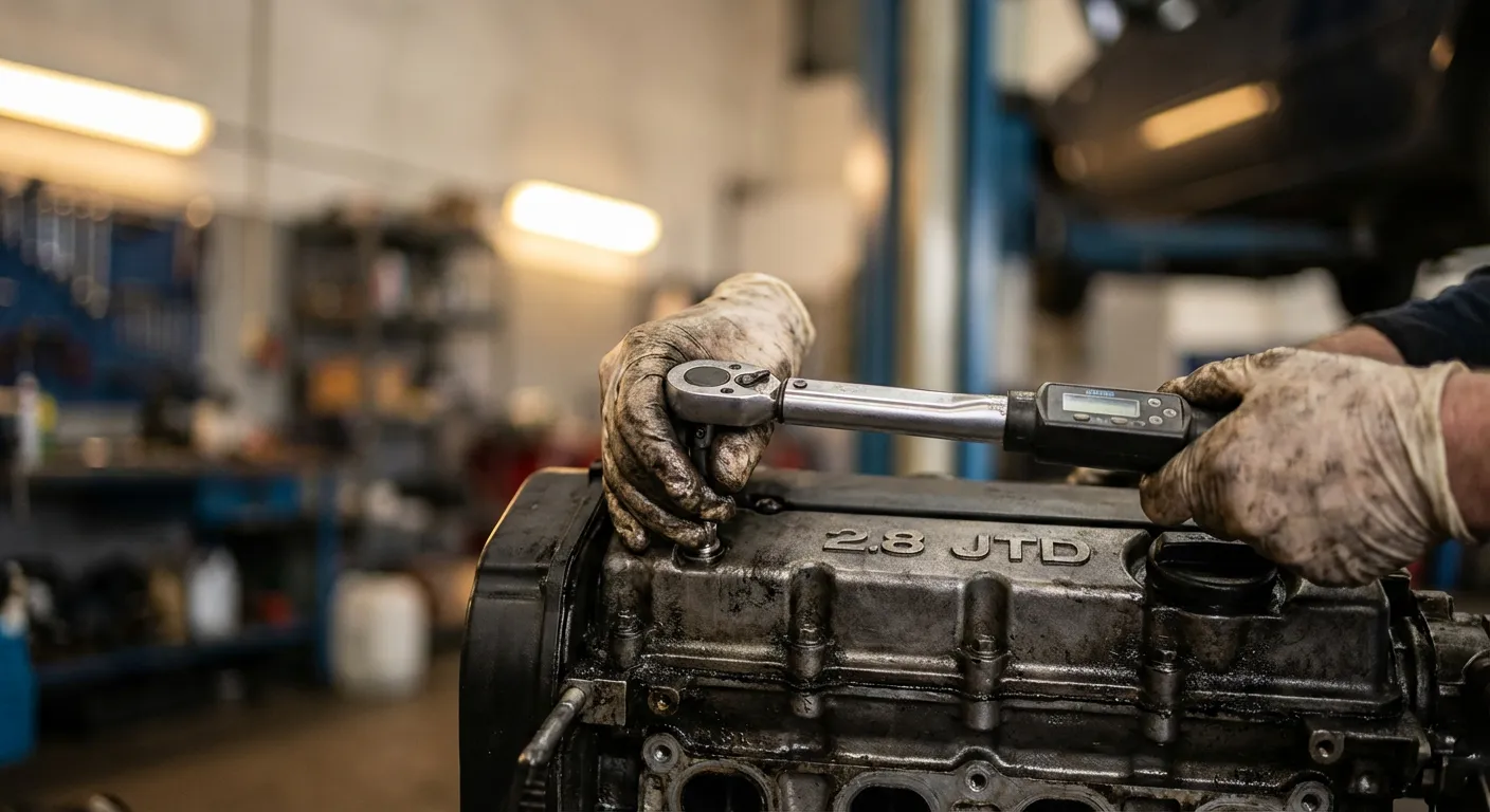 Entretien professionnel du moteur Fiat 2.8 JTD Maintenance et entretien d'un moteur Ducato 2.8 JTD en atelier