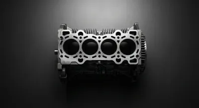 Vue épurée et contrastée du bloc moteur SOFIM 8140.07 de l'Iveco 35-8.