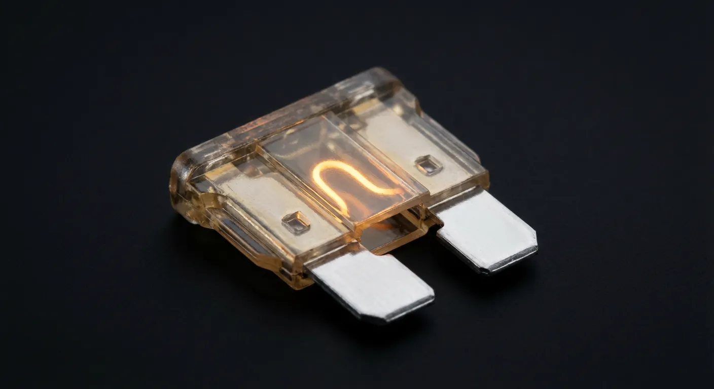 Gros plan iconique d'un fusible automobile