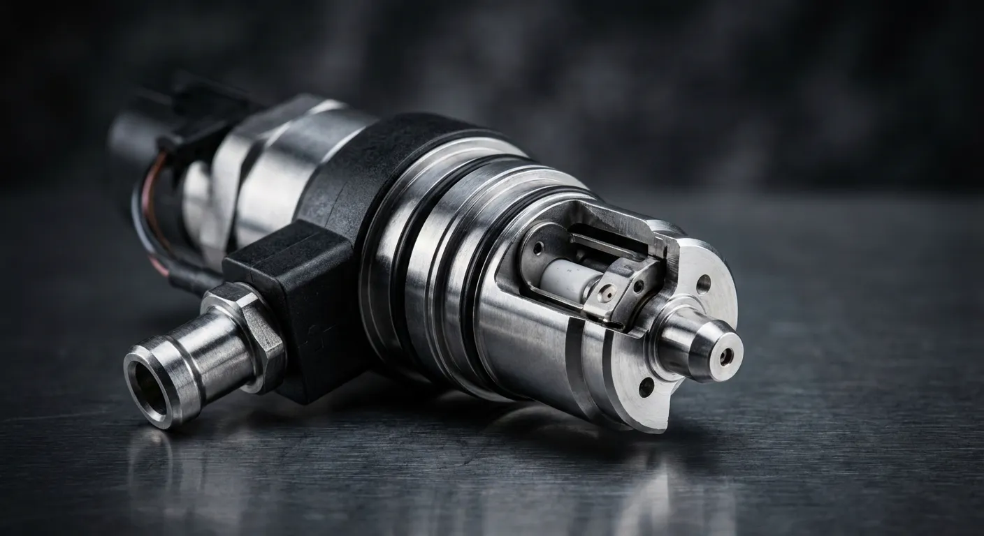 Miniature: Gros plan d'un composant moteur diesel, illustrant la complexité et les points de défaillance potentiels.