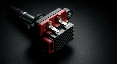 Bobine d'allumage isolée sur fond sombre pour code défaut P1339